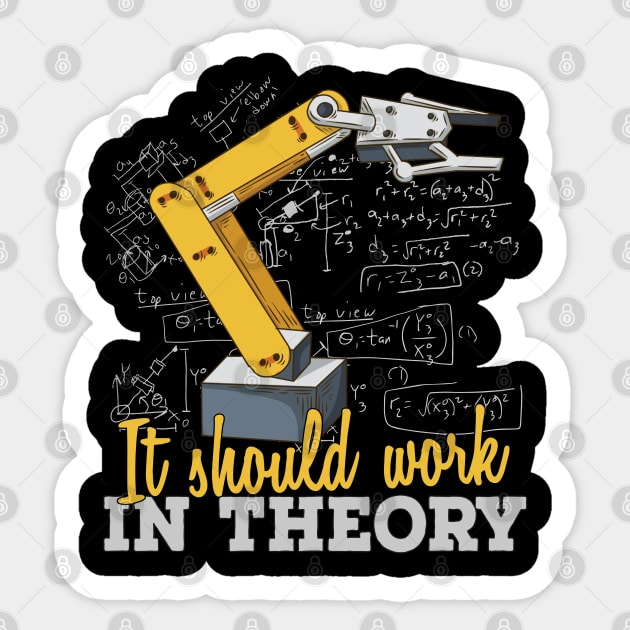Funny Robotics Engineering Cartoon Art Sticker by USProudness